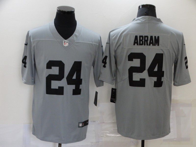 Men Oakland Raiders #24 Abram Grey Nike Vapor Untouchable Limited 2021 NFL Jersey->new england patriots->NFL Jersey